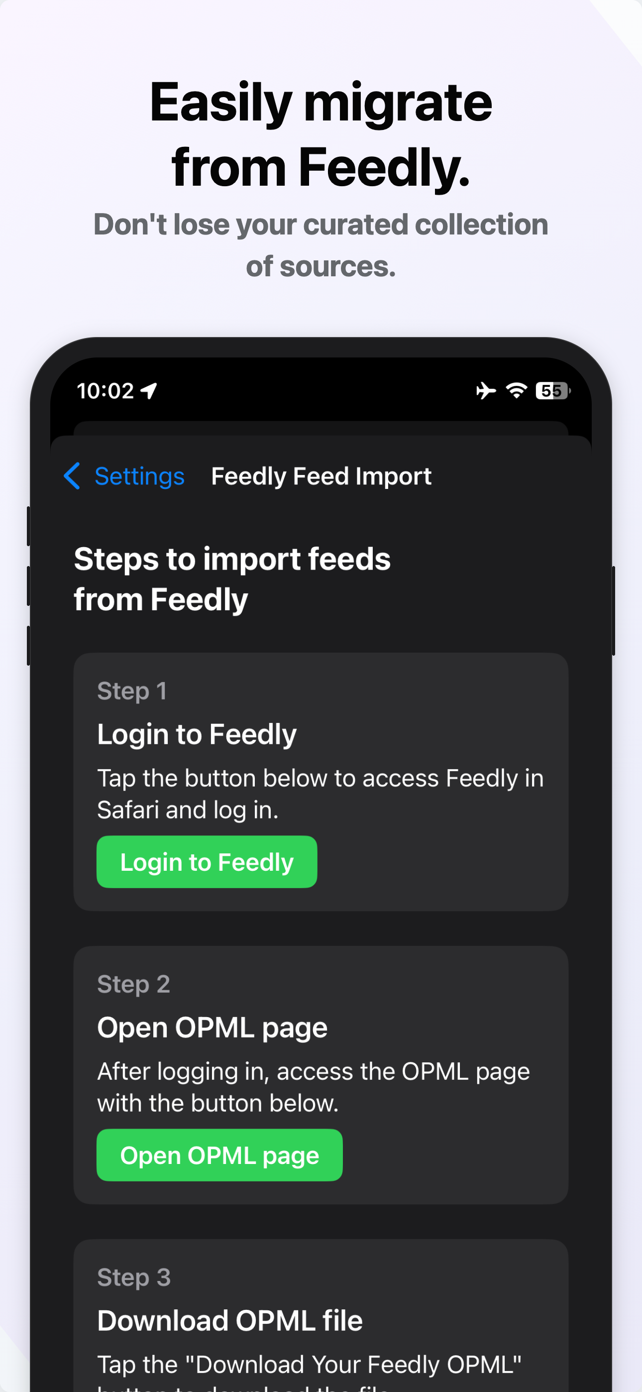 Feedly Import Guide